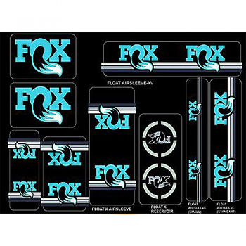 UNIVERSAL DECAL KIT BLUE FOR FORKS AND SHOCKS FOX 2015/16
