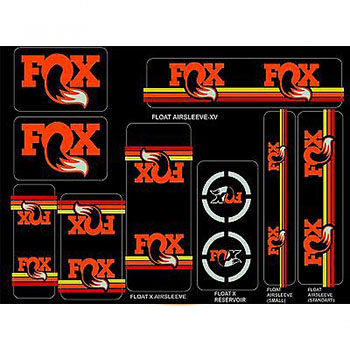 UNIVERSAL DECAL KIT ORANGE FOR FORKS AND SHOCKS FOX 2015/...