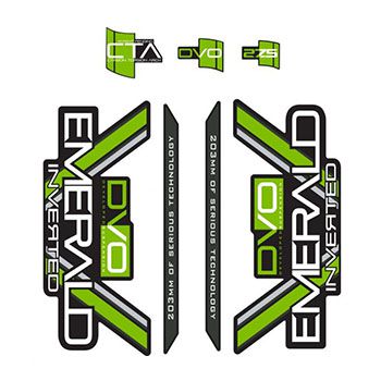 NALEPKE SET ZELENE ZA VILICO DVO EMERALD, 27,5