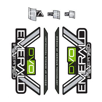 NALEPKE SET ?RNA ZA VILICO DVO EMERALD, 27,5