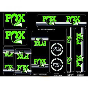UNIVERSAL DECAL KIT GREEN FOR FORKS AND SHOCKS FOX 2015/16